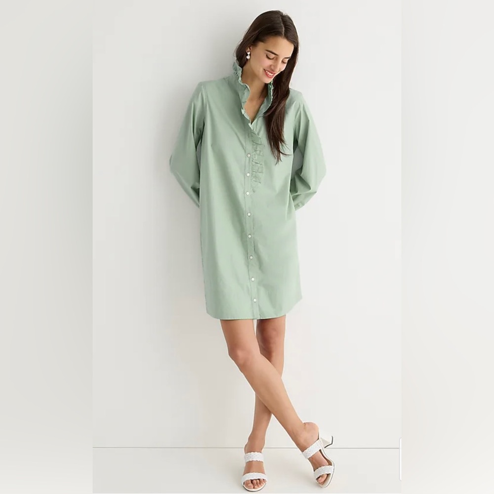 J. Crew Cottage shirtdress in cotton poplin